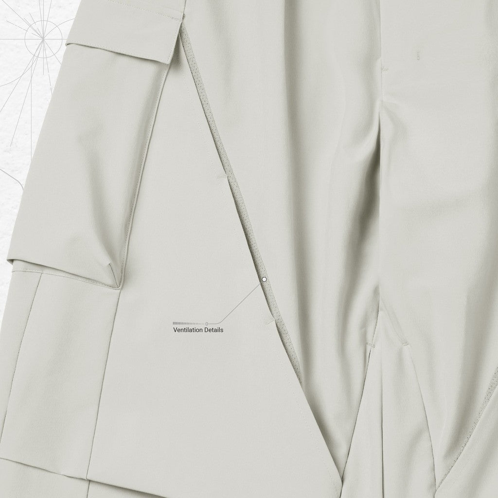 P-7S 「防風剪」實用錐形褲 #BONE [GOOPI-24SS-JUN-01]