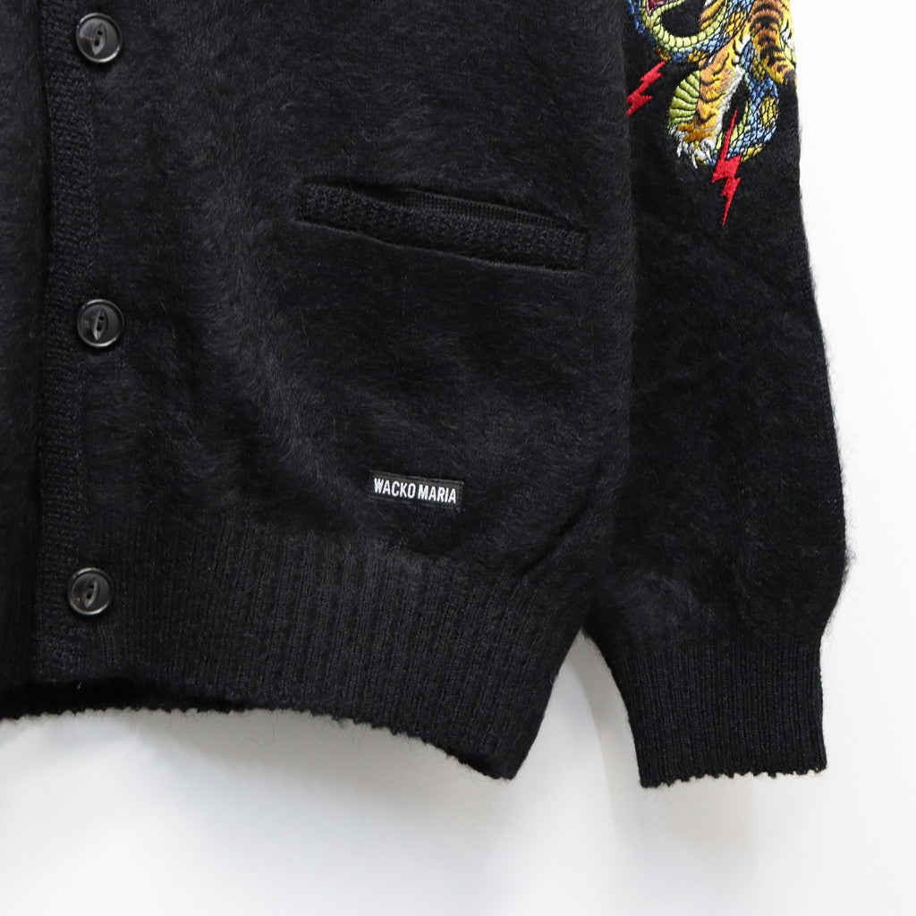 TIM LEHI | MOHAIR CARDIGAN #BLACK [25FW-WMK-KN21]