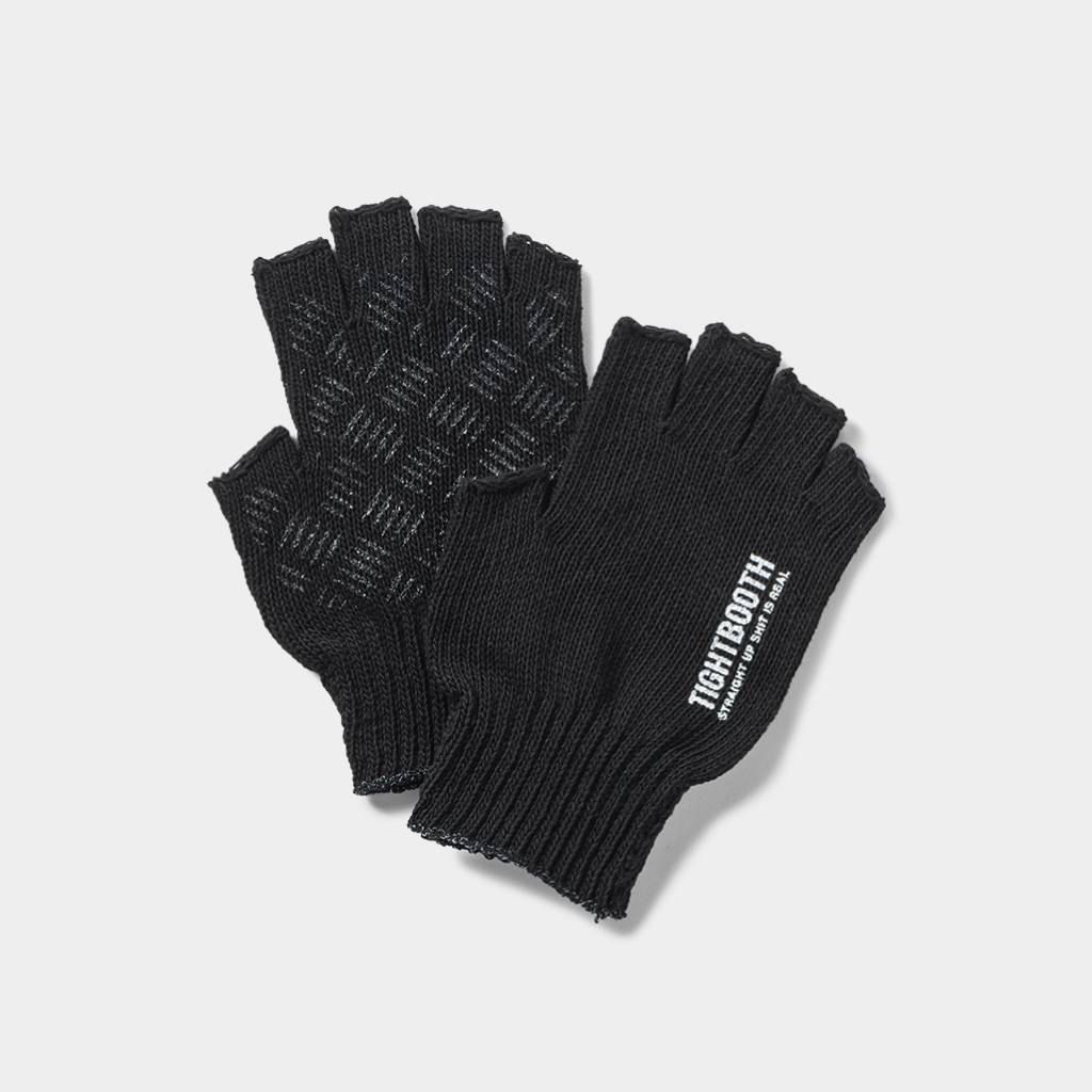 LOGO FINGERLESS GLOVE #Black [FW25-A07]