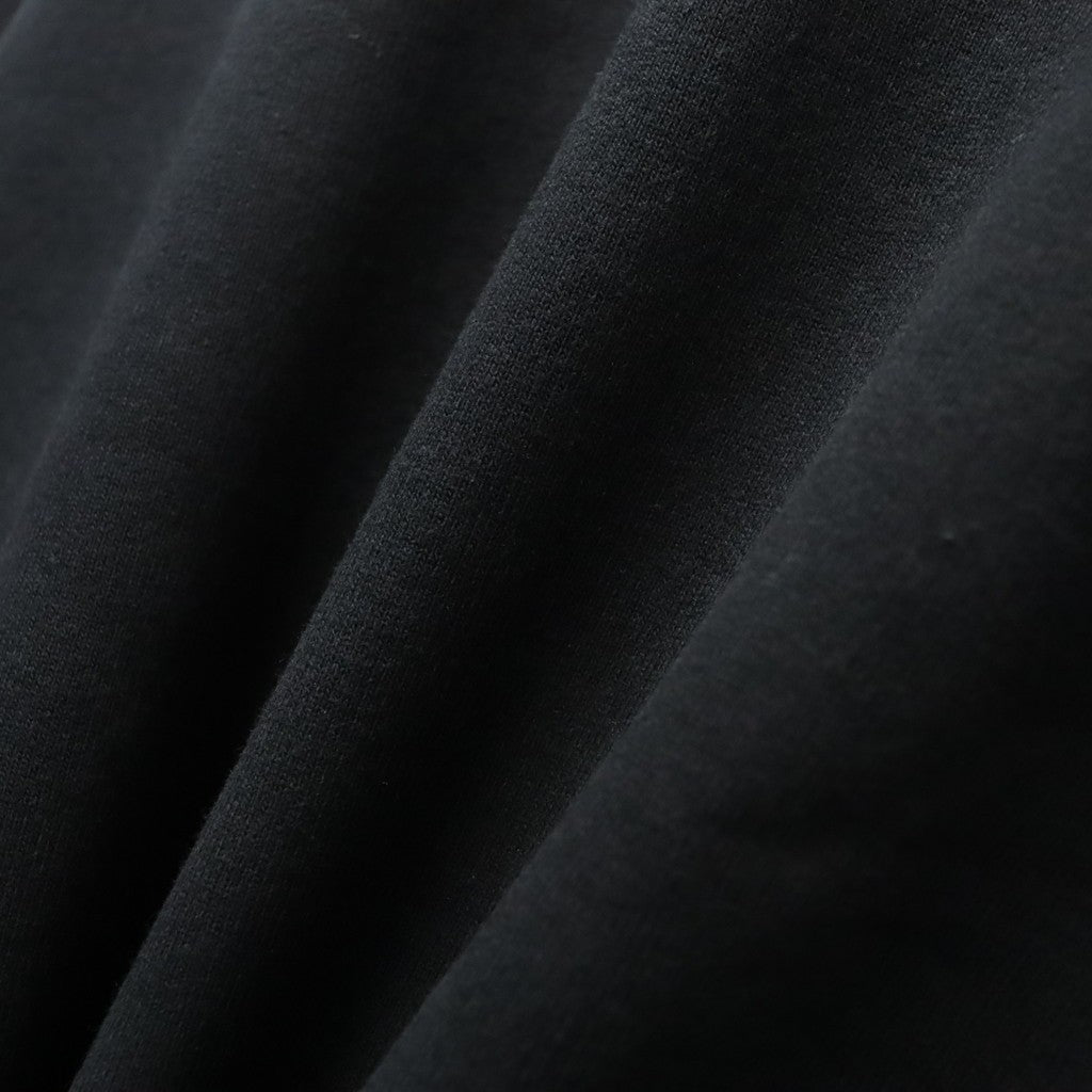WASHED MIDDLE WEIGHT CREW NECK SWEAT SHIRT ( TYPE-2 ) #BLACK/WHITE [26FWE-WMC-SS04]