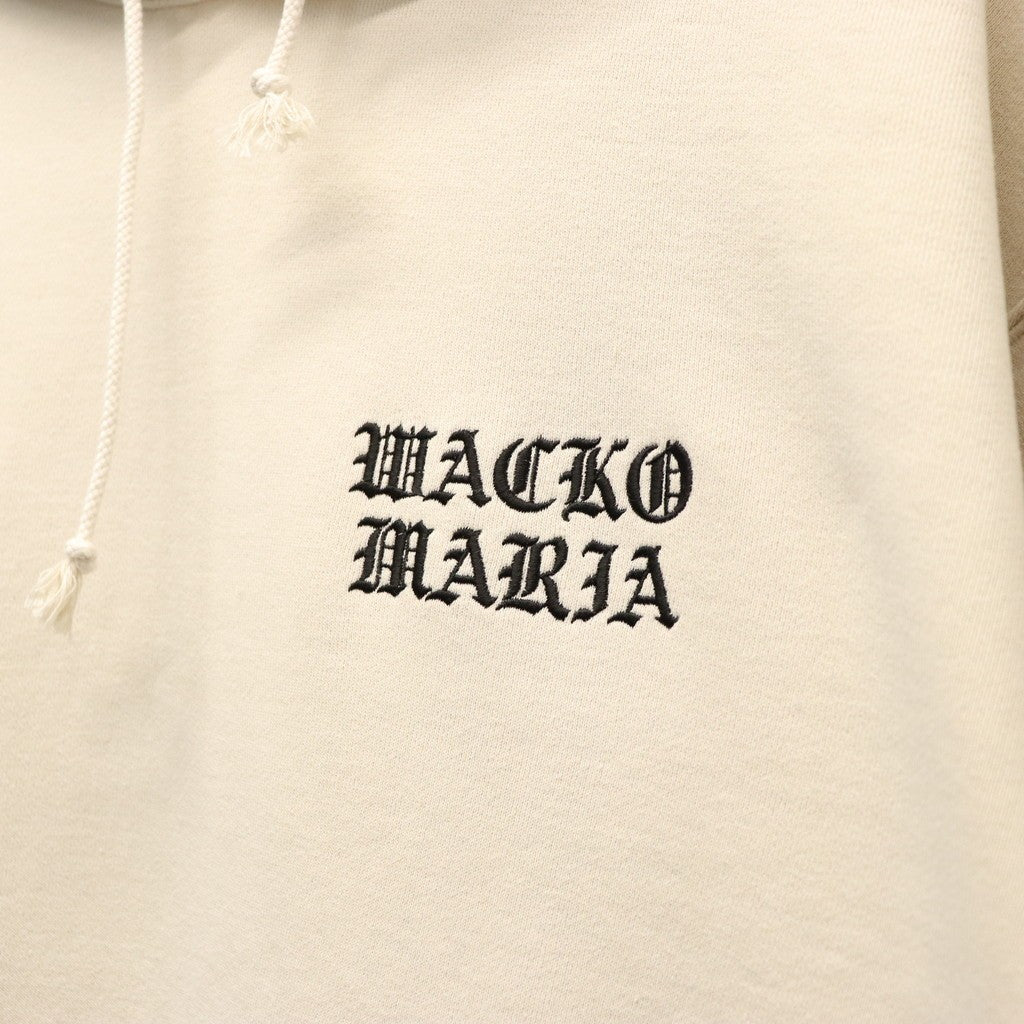 WASHED MIDDLE WEIGHT PULLOVER HOODED SWEAT SHIRT #IVORY [26SSE-WMC-SS02]