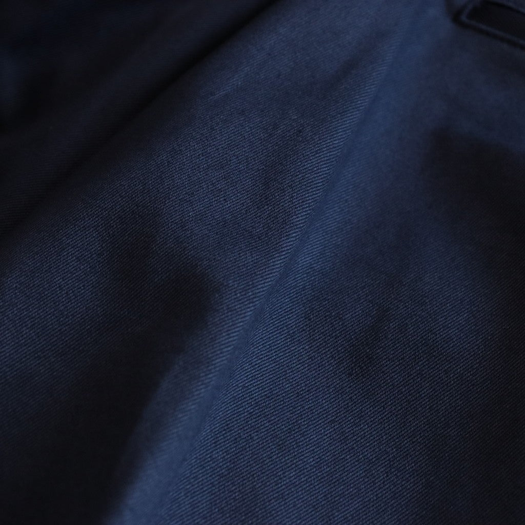 DOUBLE PLEATED CHINO TROUSERS #NAVY [24FW-WMP-PT02]