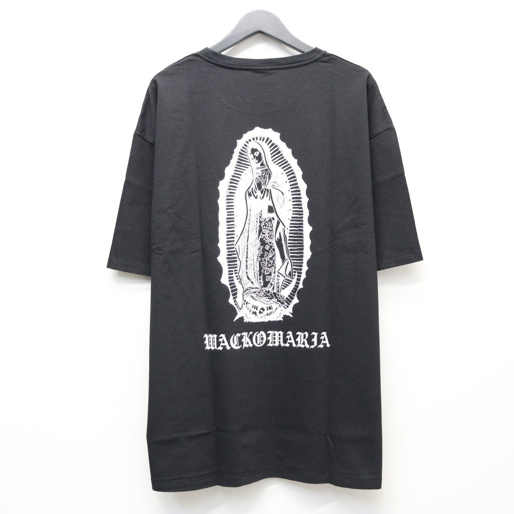 WASHED HEAVY WEIGHT CREW NECK T-SHIRT ( TYPE-1 ) #BLACK/WHITE [26SSE-WMT-WT01]