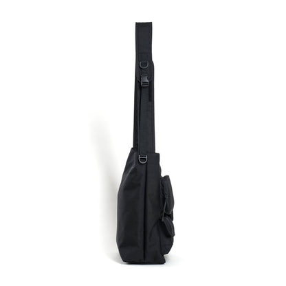 MULTI POCKETS SHOULDER BAG #BLACK [BCL-69]