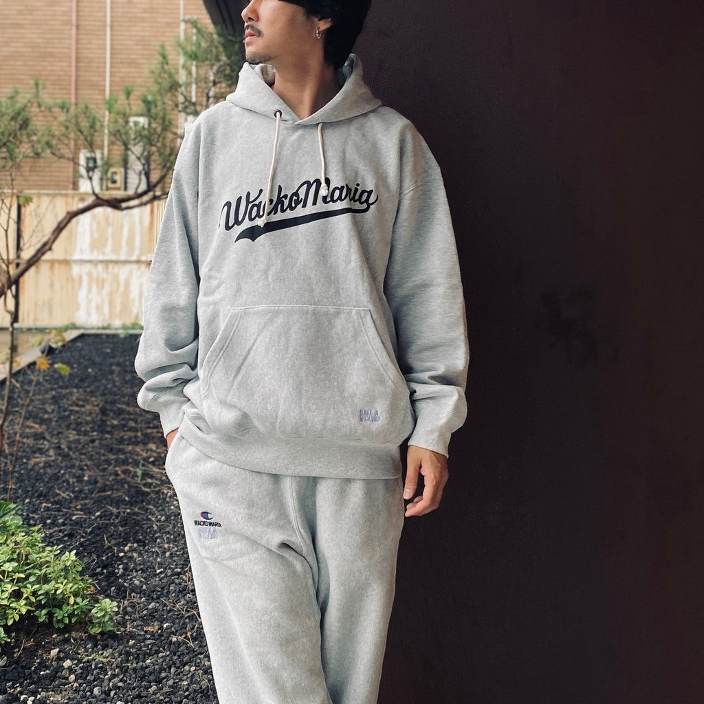 CHAMPION | REVERSE WEAVE PULLOVER HOODED SWEAT SHIRT ( TYPE-1 ) #SILVER GRAY [26FW-WMC-CP02]