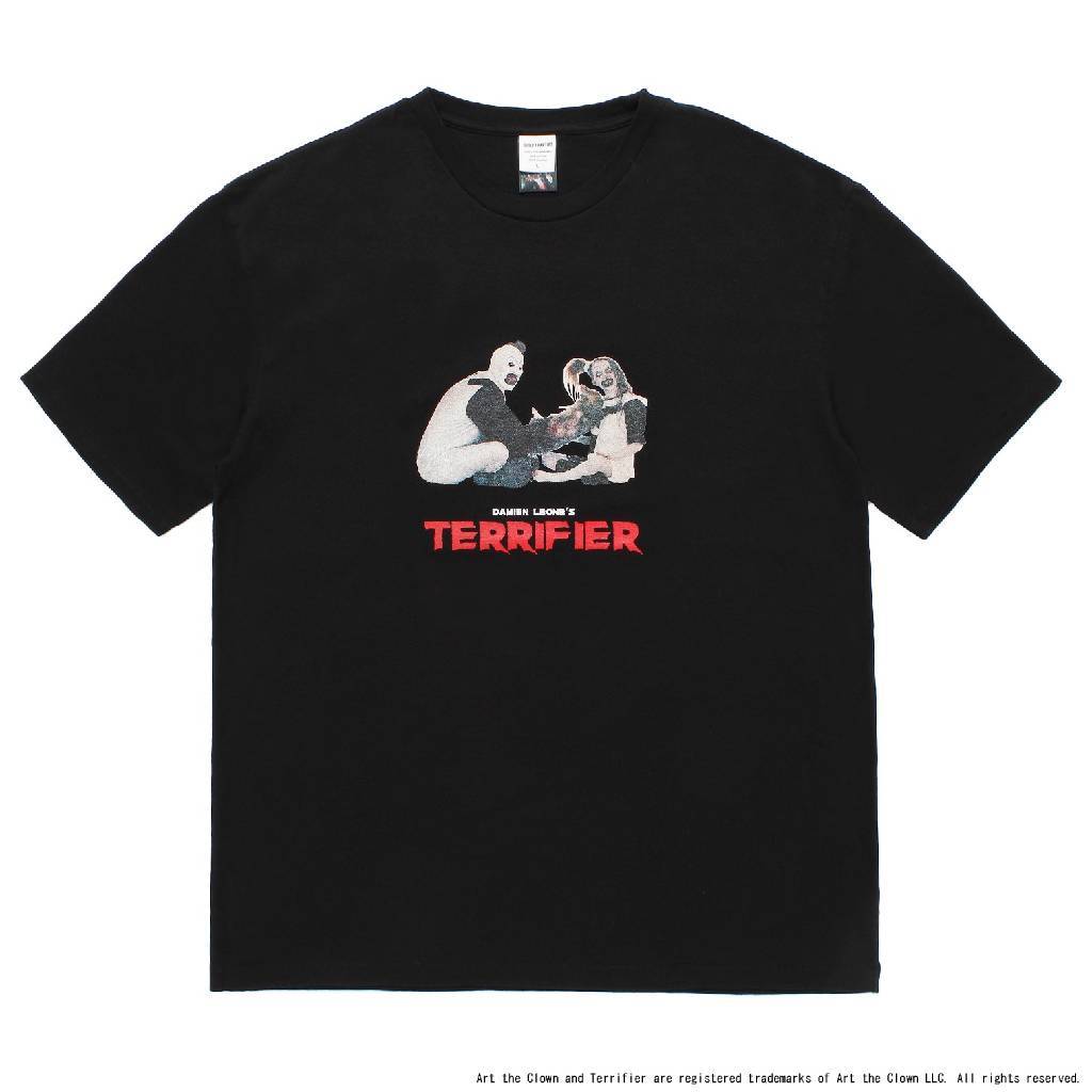 TERRIFIER | WASHED HEAVY WEIGHT CREW NECK T-SHIRT ( TYPE-3 ) #BLACK [TERRIFIER-WM-WT03]