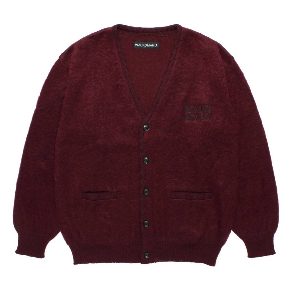 MOHAIR CARDIGAN #BURGUNDY [26FW-WMK-KN09]