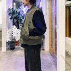 TECH 2WAY MA-1 DOWN JACKET #BROWNKAHKI [BW-40025W]