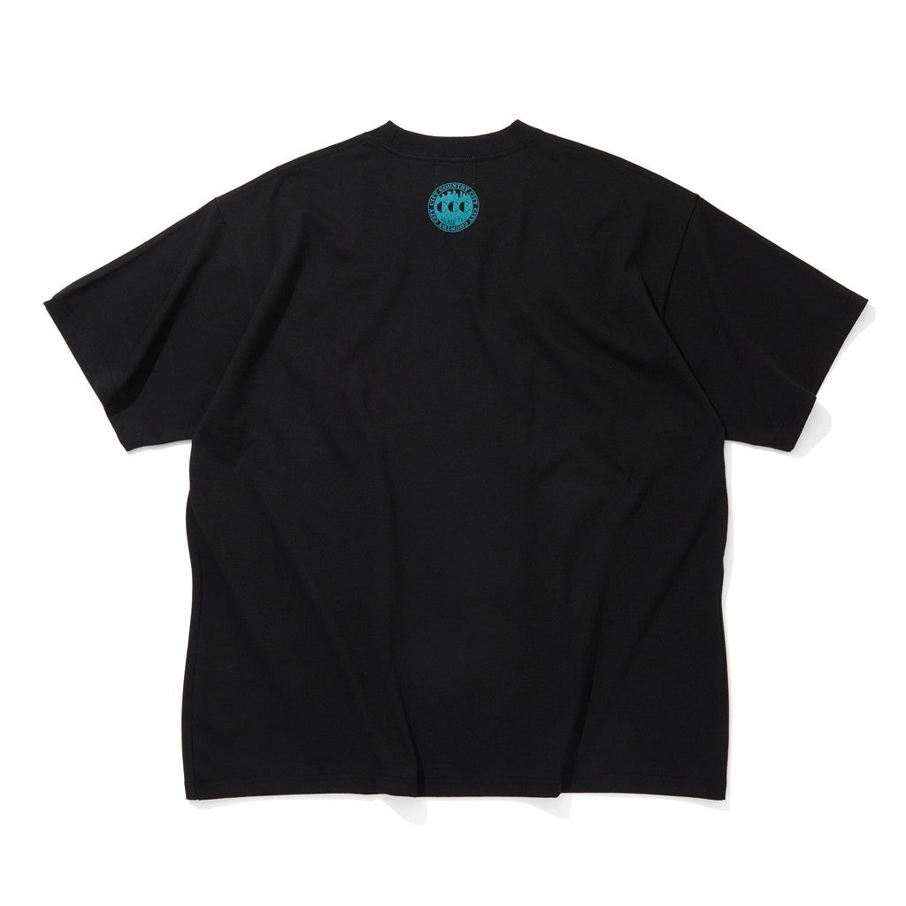 COTTON T-SHIRT_CITY LIGHTS #BLACK [CCC-261T003]