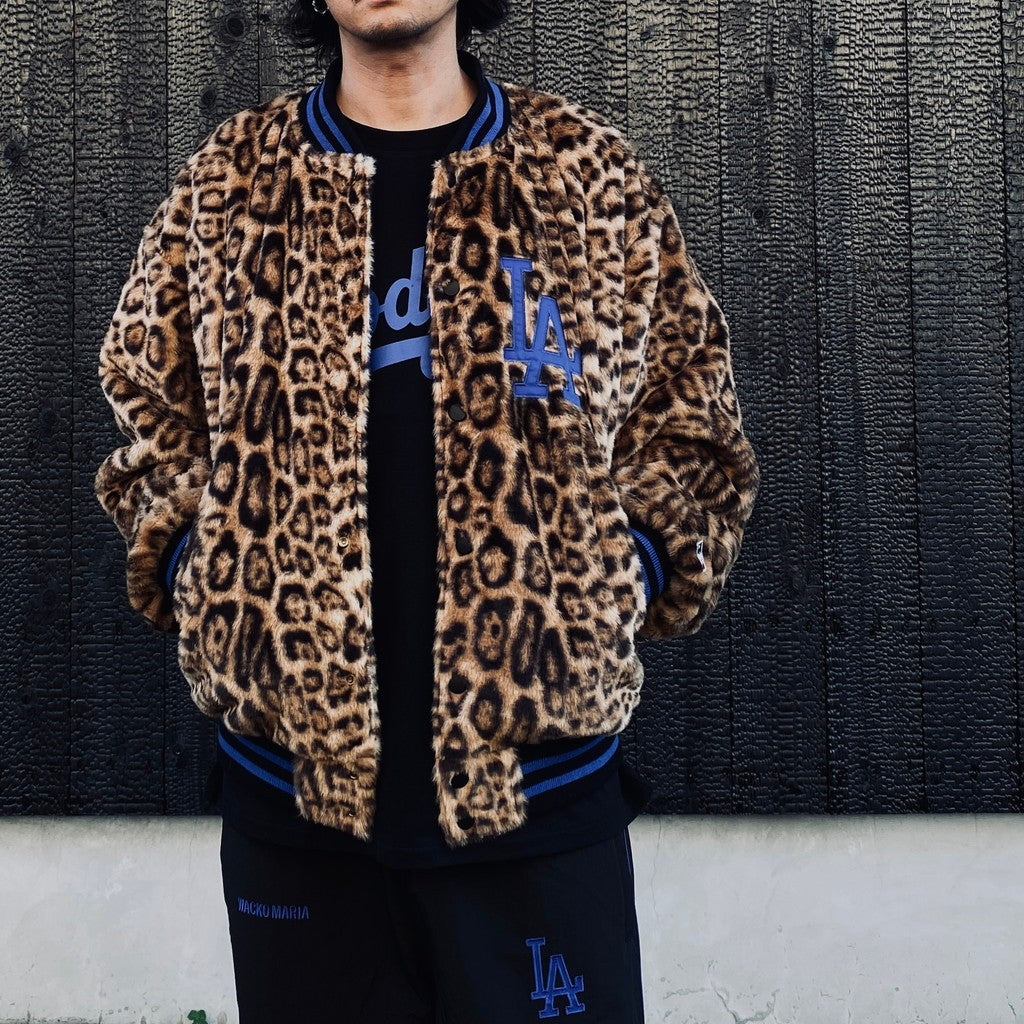 MLB | LA | REVERSIBLE VARSITY JACKET ( TYPE-2 ) #BLACK-BEIGE [MLB-WM-BL02]