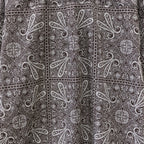TECH BUTTON DOWN L/S SHIRT PAISLEY #BROWN [BE-81024]
