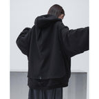 G7-H3 "Mantle" Double-Layer Hoodie #BLACK [GOOPI-23AW-JAN-03]
