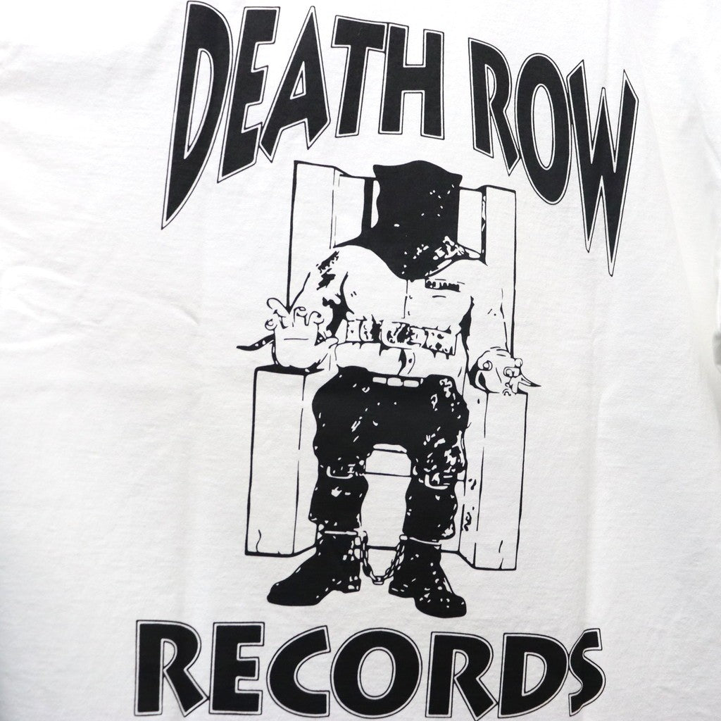 DEATH ROW RECORDS | WASHED HEAVY WEIGHT CREW NECK T-SHIRT #WHITE [DEATHROW-WM-WT02]