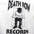 DEATH ROW RECORDS | WASHED HEAVY WEIGHT CREW NECK T-SHIRT #WHITE [DEATHROW-WM-WT02]