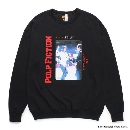 PULP FICTION | CREW NECK SWEAT SHIRT (TYPE-2) #BLACK [PF-WM-SS05]