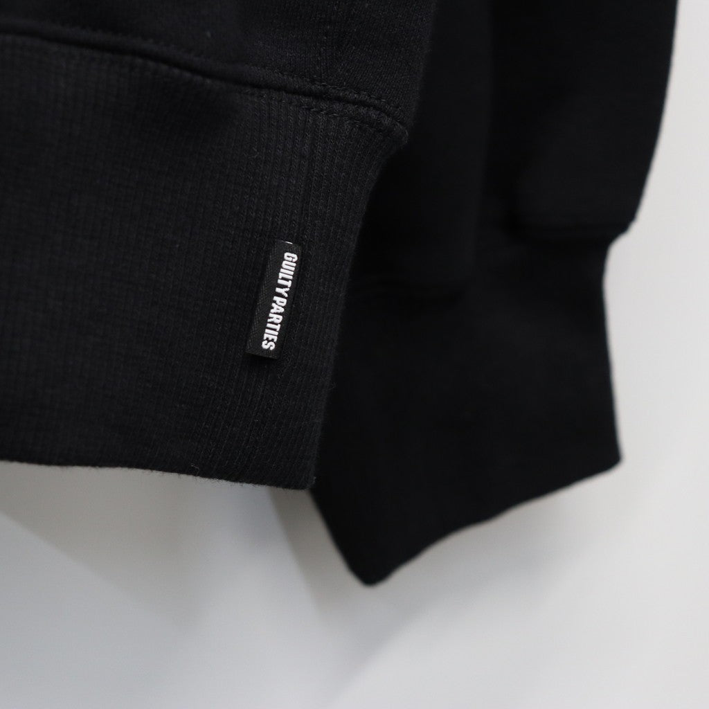 中等厚度圓領衛衣（1 型）#黑色 [25FW-WMC-SS08]