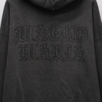 WASHED MIDDLE WEIGHT FULL ZIP HOODED SWEAT SHIRT #GRAY [26SS-WMC-SS04]