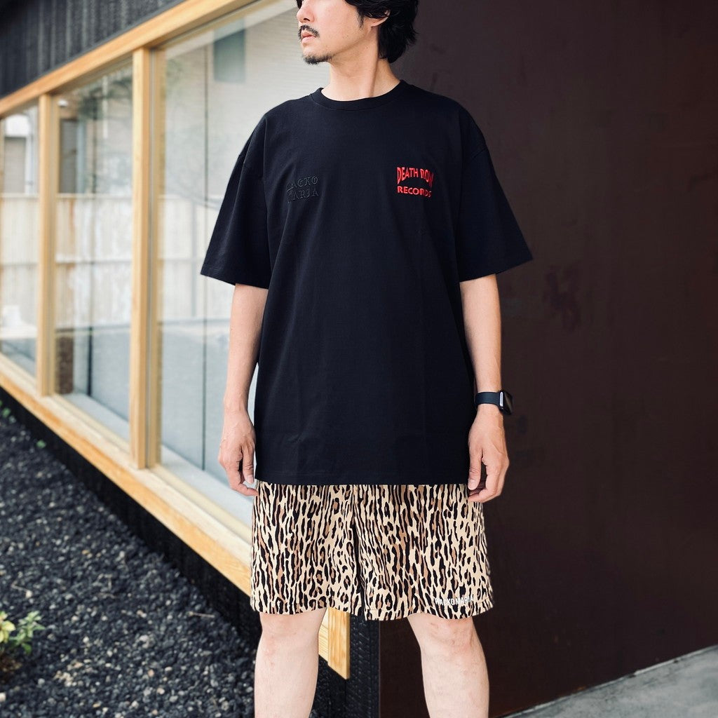 DEATH ROW RECORDS | WASHED HEAVY WEIGHT CREW NECK T-SHIRT #BLACK [DEATHROW-WM-WT02]