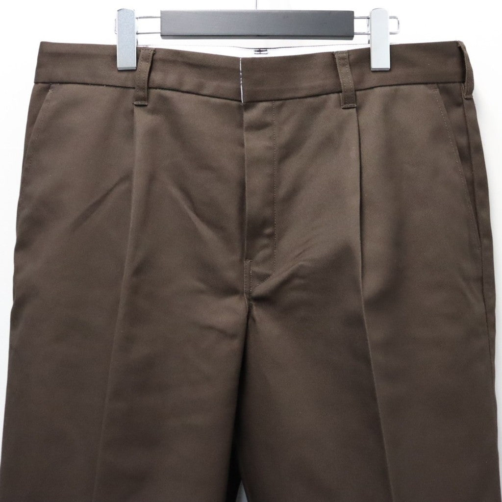 DICKIES | PLEATED TROUSERS #BROWN [26FW-WMP-DC01]