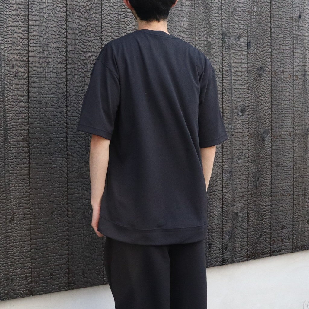 S/S Crepe Weave Tee #K / ブラック [NT32637]