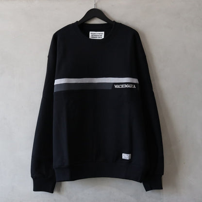 MIDDLE WEIGHT CREW NECK SWEAT SHIRT (TYPE-3) #BLACK [24FW-WMC-SS11]