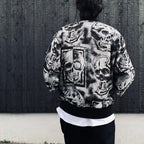 56 TATTOO STUDIO | 提花 SKA 外套#銀色 [56TS-WM-BL02]