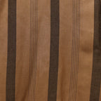 條紋開領長袖襯衫（1 型）#棕色 [24FW-WMS-OC05]