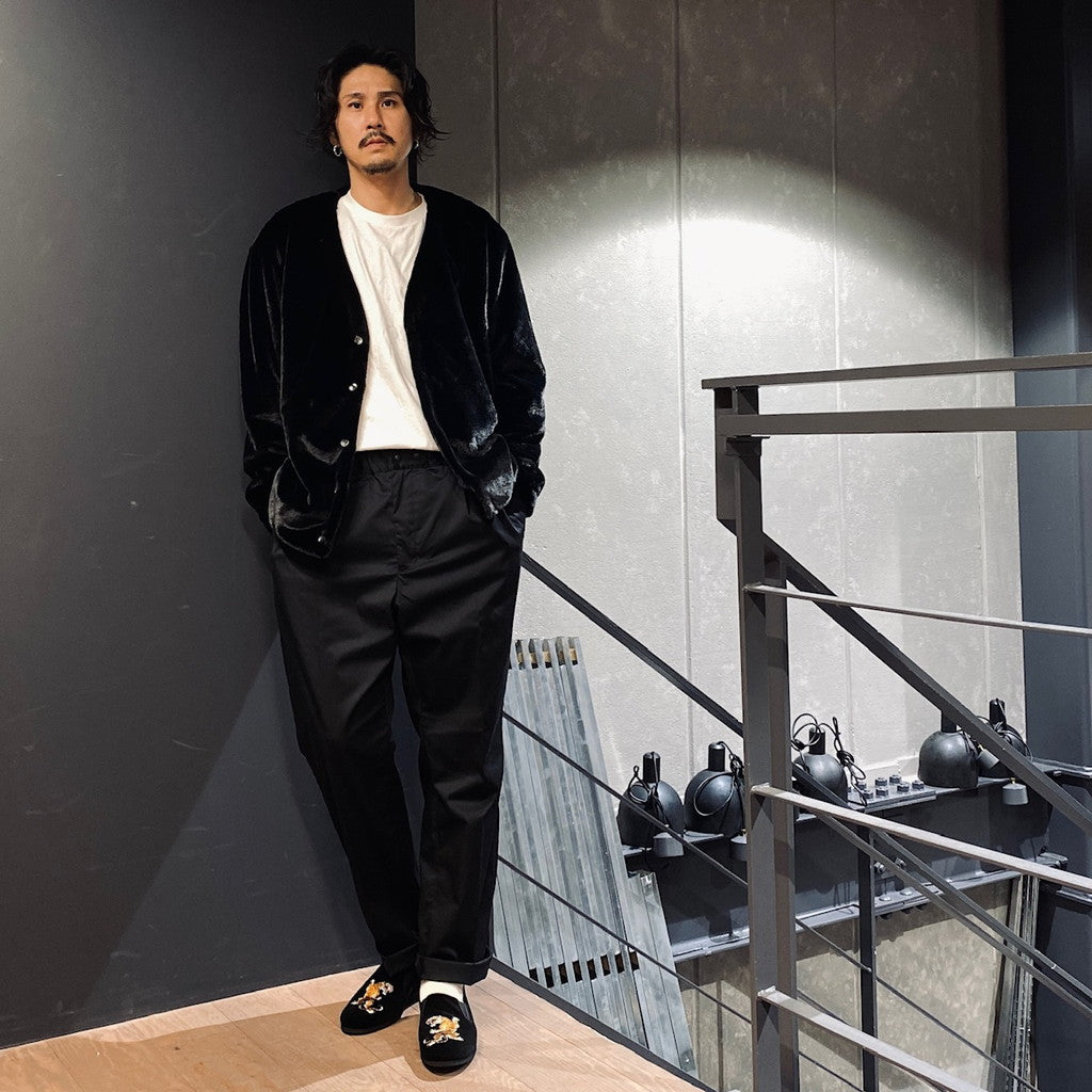 毛皮開襟衫#黑色 [SC2320-CT01]