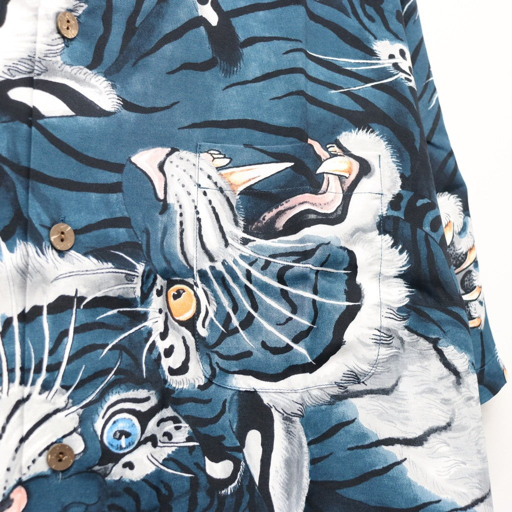TIM LEHI | HAWAIIAN SHIRT S/S ( TYPE-2 ) #BLUE [26SSE-WMS-HI02