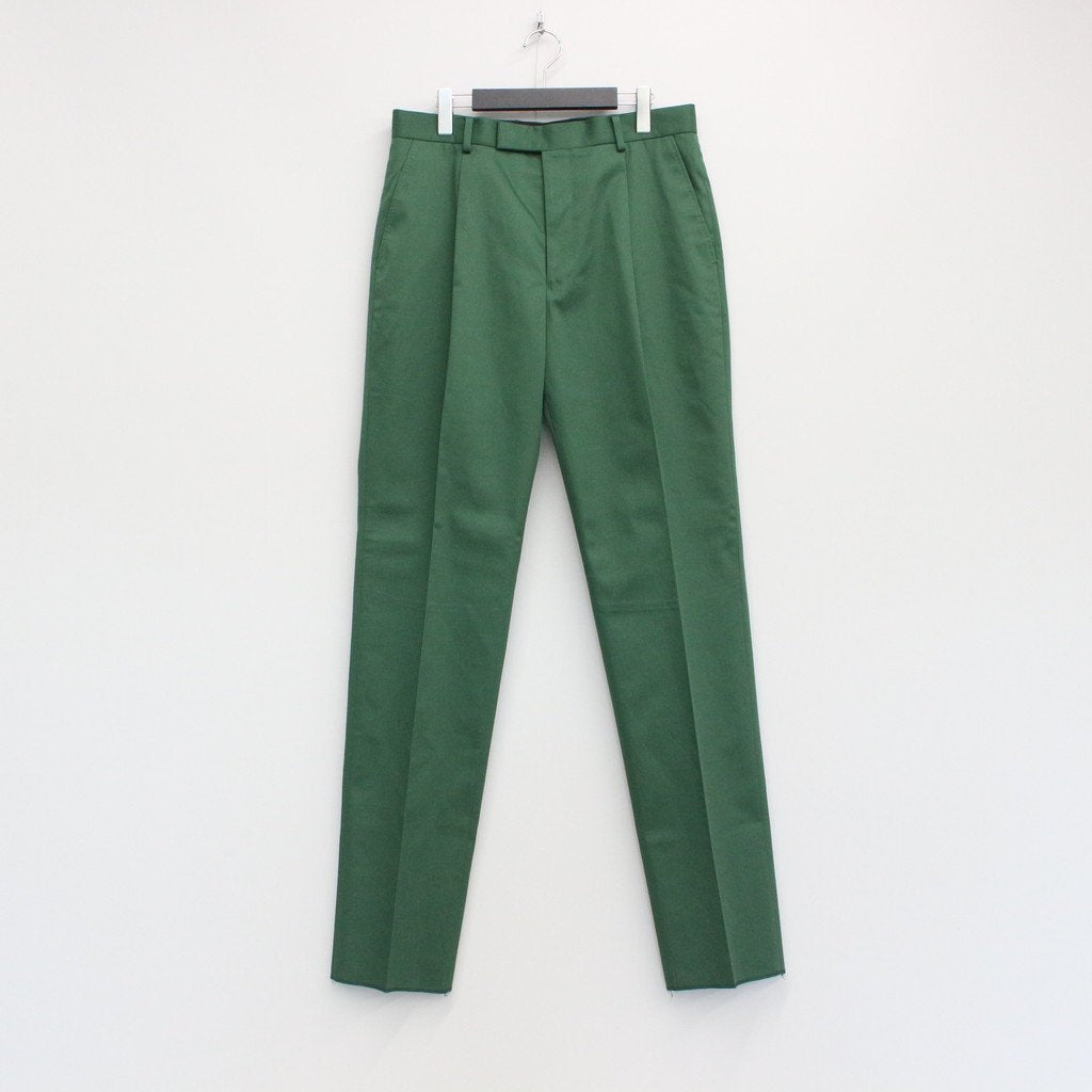 of_PLEATED TROUSERS #GREEN [22FWE-WMP-TR01]