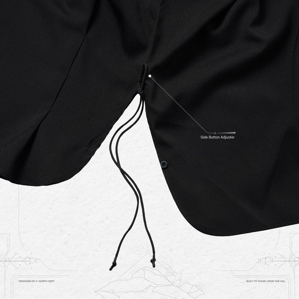 「GNV-S1」 SOFTBOX Oversized Strap Shirt #SHADOW [GOOPI-24SS-APR-03]