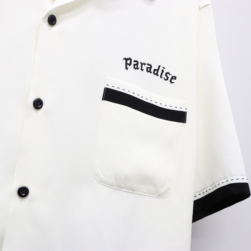 SWITCHING SHIRT S/S ( TYPE-2 ) #WHITE [26SS-WMS-OC08]
