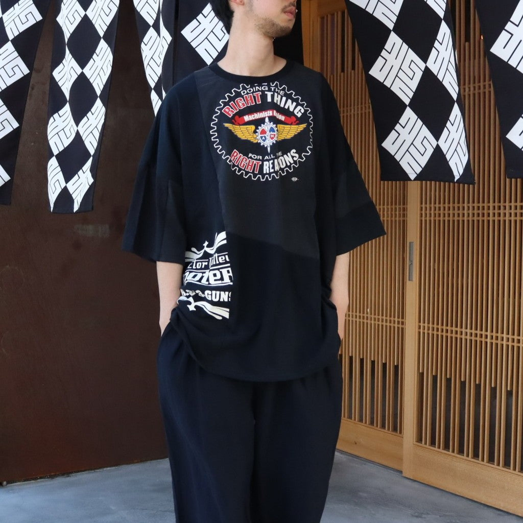 PUZZLE TEE E #BLACK [C2647909E]