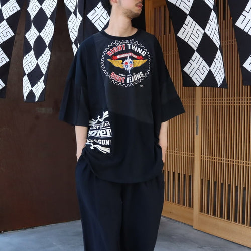 PUZZLE TEE E #BLACK [C2647909E]