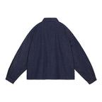 DENIM SHORT SHIRT JACKET #INDIGO [CES27JK11]