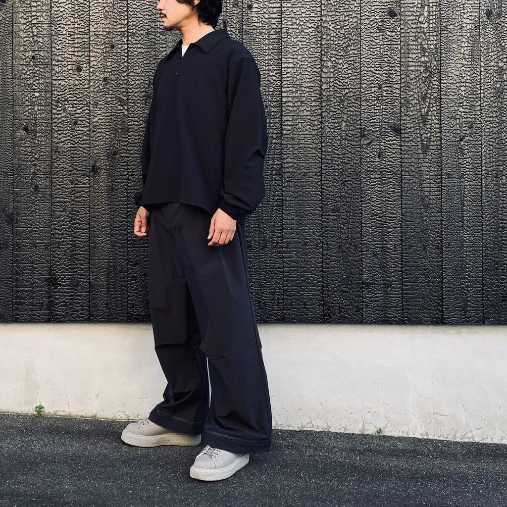 EVD1 Half Zip Polo Shirt #Black [GOOPI-26AW-SEP-02]