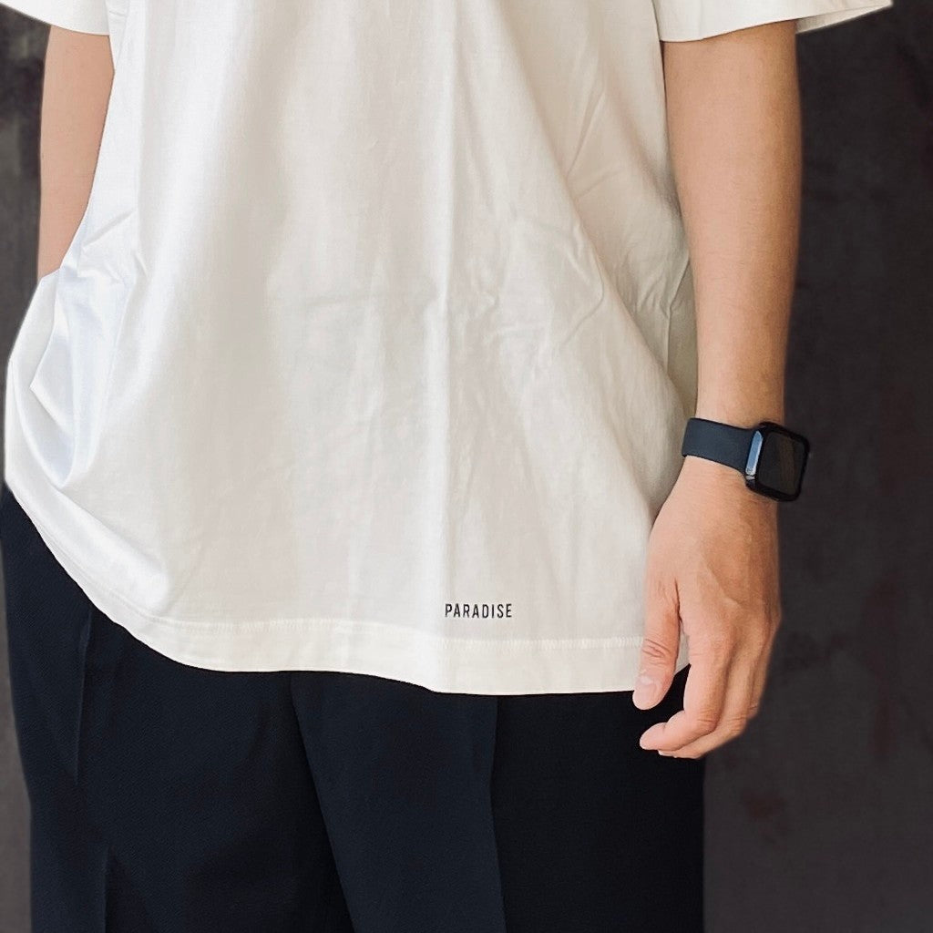 HEALTHKNIT | HENRY NECK T-SHIRT #WHITE [26SS-WMT-HK01]