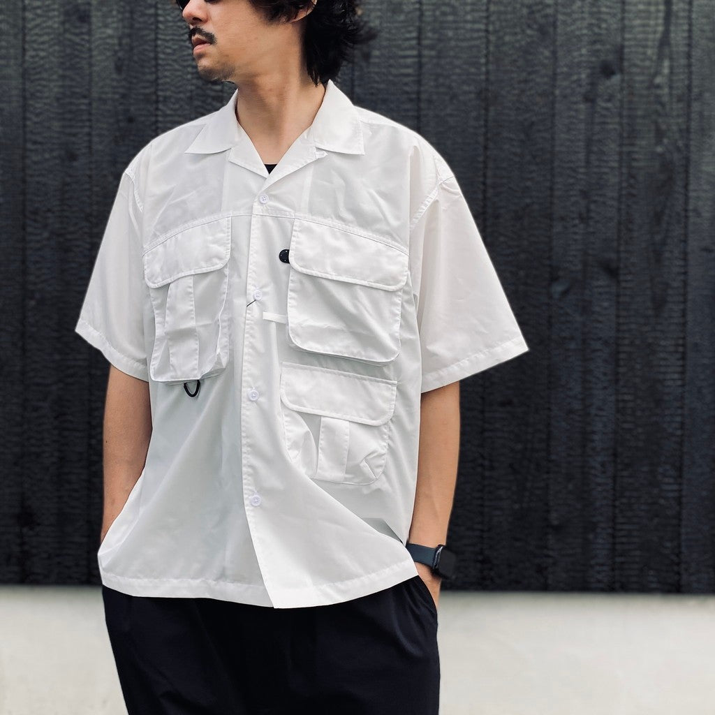TECH MULTI TOOL POCKET SHIRT S/S SOLID #WHITE [BE-86026]