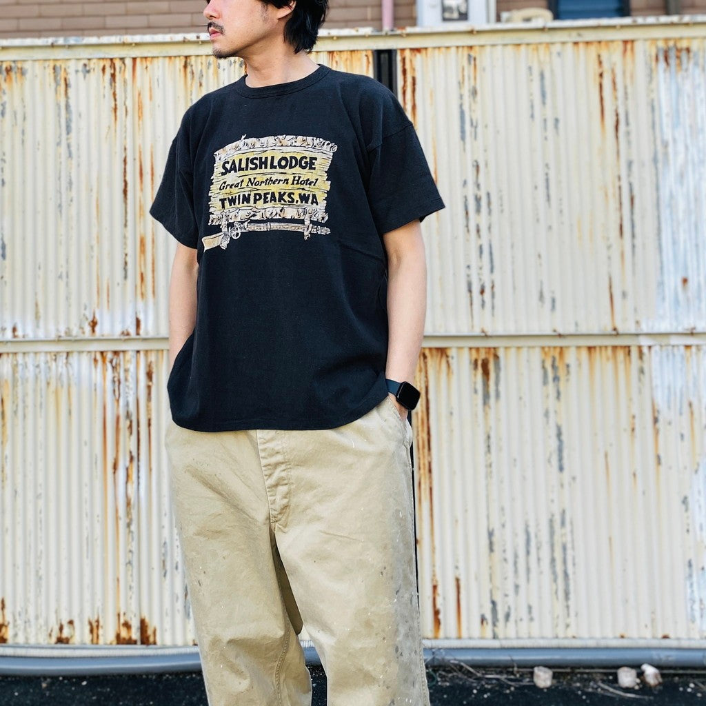 SALISH LODGE TEE AGED #88/12 BLACK [BW261-SLT]
