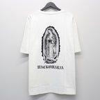 WASHED HEAVY WEIGHT CREW NECK T-SHIRT ( TYPE-1 ) #WHITE/BLACK [26SSE-WMT-WT01]