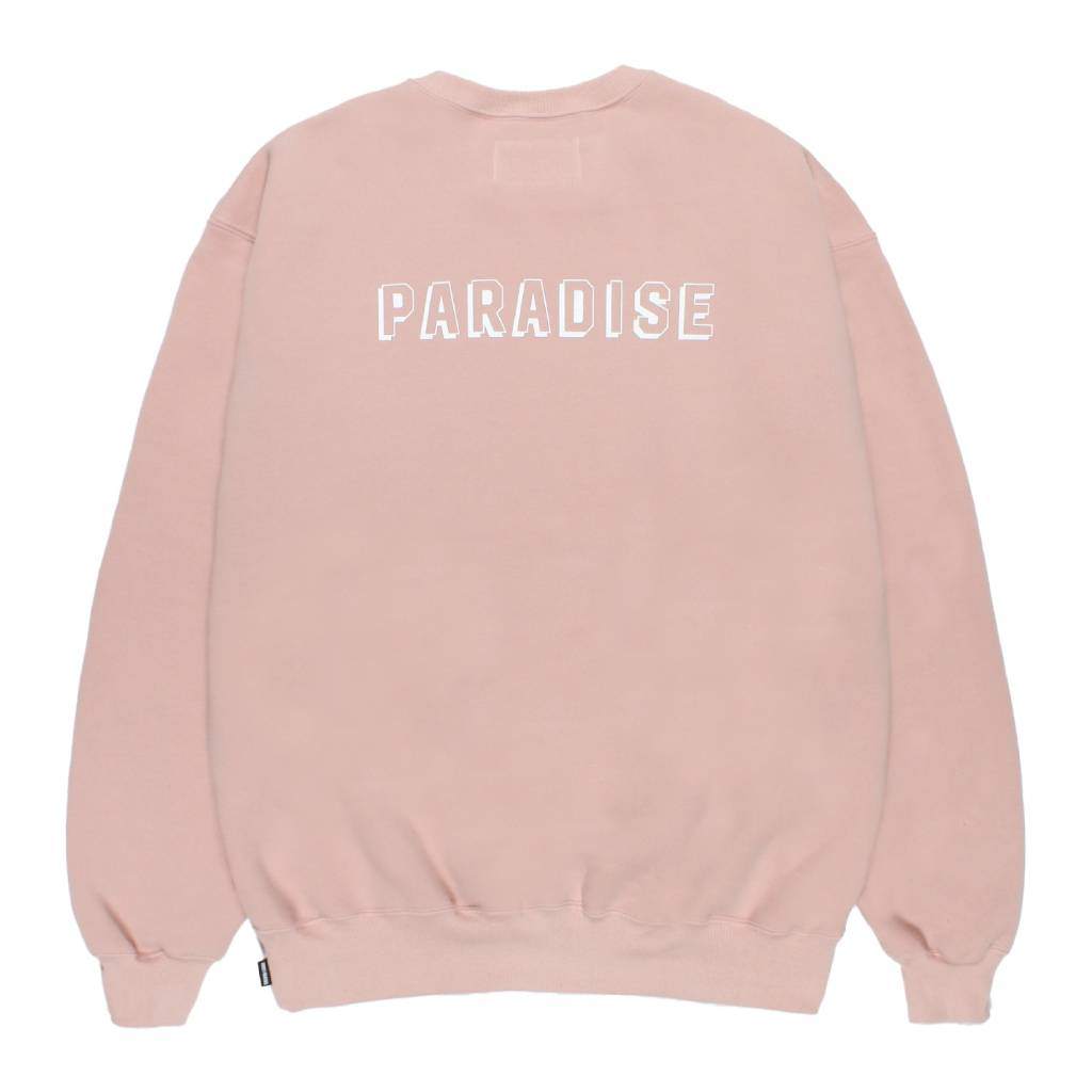 MIDDLE WEIGHT CREW NECK SWEAT SHIRT #PINK [26SS-WMC-SS08]