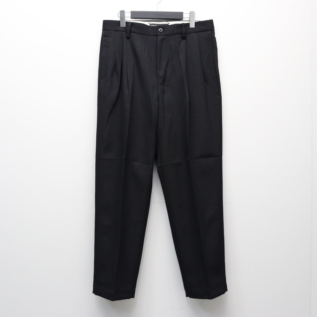 DOUBLE PLEATED CHINO TROUSERS ( TYPE-2 ) #BLACK [25FW-WMP-PT02]_
