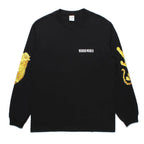 WASHED HEAVY WEIGHT CREW NECK LONG SLEEVE T-SHIRT ( TYPE-3 ) #BLACK [25SS-WMT-LT03]