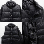 TECH 2WAY SYNTHETIC SKIN DOWN JACKET #BLACK [BW-41025W]