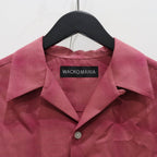 OMBRE CHECK OPEN COLLAR SHIRT S/S ( TYPE-3 ) #PINK [25SS-WMS-OC20]