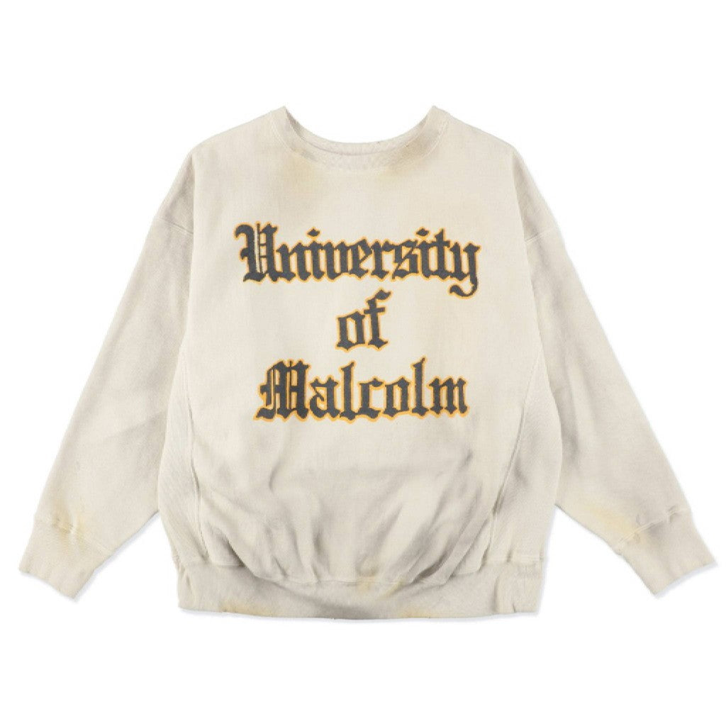 UNIV. MACLAREN LETTERING SWEATSHIRT A #AGED WHITE [BW252-UMLS]