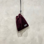 VELVET SHOULDER POUCH #BURGUNDY [24FWE-WMA-BG01]