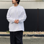 TECH DRAWSTRING L/S TEE #WHITE [BE-34026]