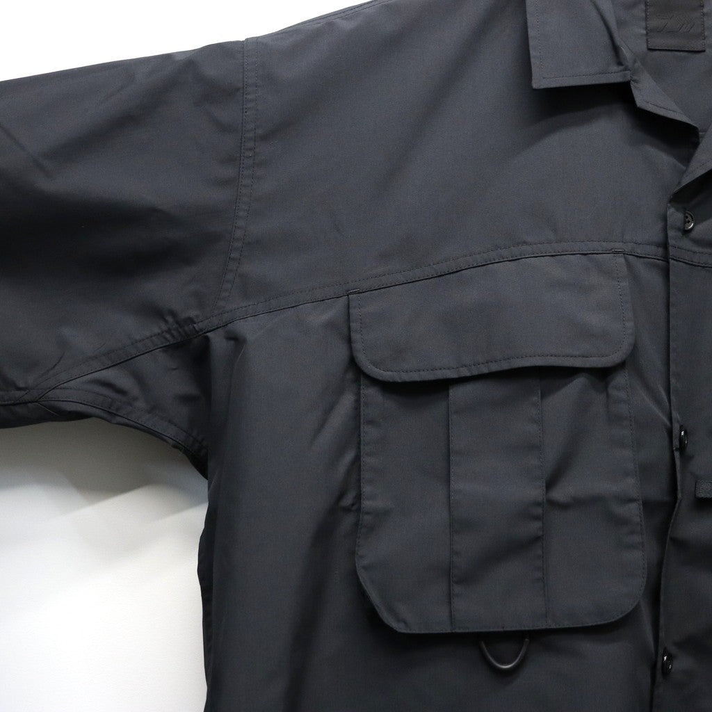 TECH MULTI TOOL POCKET SHIRT S/S SOLID #BLACK [BE-86026]