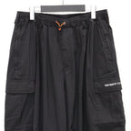 SEERSUCKER CARGO BALLOON PANTS #Black [SU25-B06]